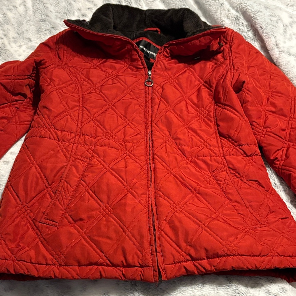 Women’s orange Weatherproof Quilted Jacket